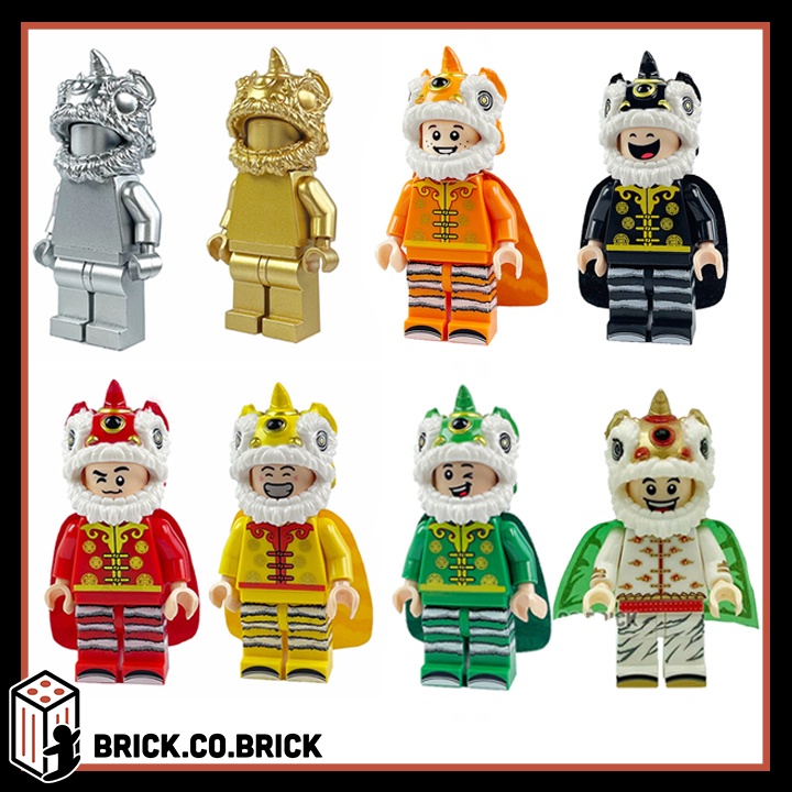 Múa Lân Sư Rồng Ngày Tết Đồ chơi Lắp ráp Lễ Hội BC1001 BC1013