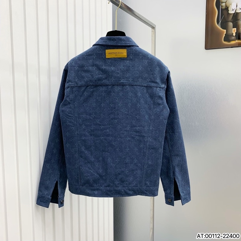 Khoác LV vải bò cực dày dặn