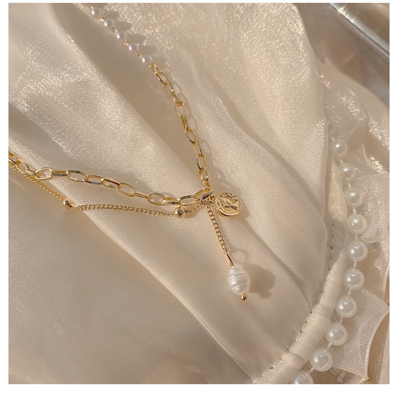 Vòng cổ Mặt Hình Chân Dung Nhỏ Sang Trọng Phong Cách Hip Hop Âu Mỹ Cho Nữ