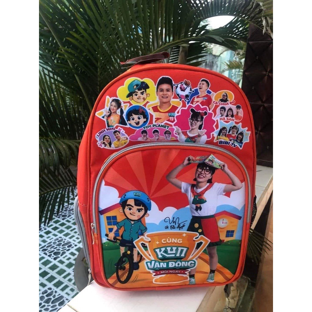 BALO KUN BALO HOODIE KUN loại có mũ và ngăn để giày tặng kèm túi nhựa dẻo chống nước hàng khuyến mãi sữa Kun