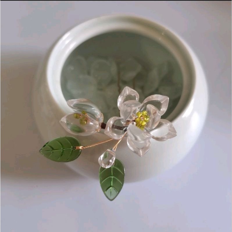 Set 10 cánh hoa sen 11x20mm - nguyên liệu làm trâm cài tóc thủ công handmade DIY