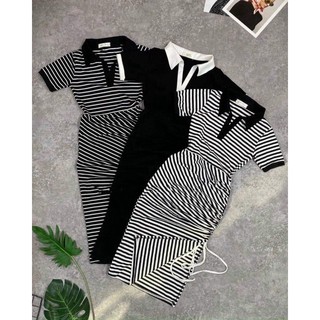 Đầm body sọc..