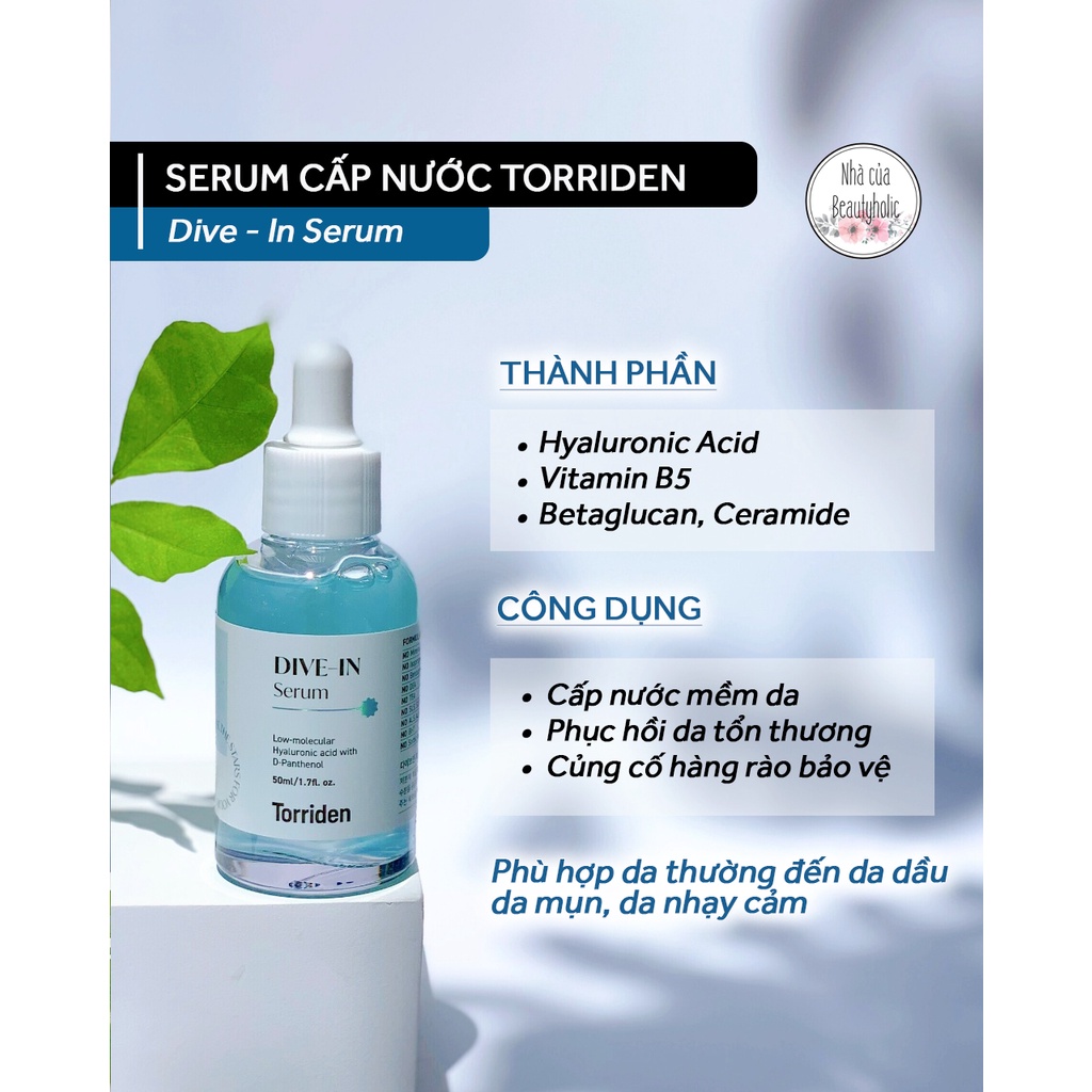 Serum cấp nước TORRIDEN DIVE-IN SERUM