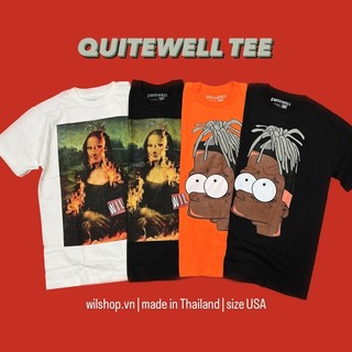 Quitewell tee - simpson & monalisa - áo unisex size usa