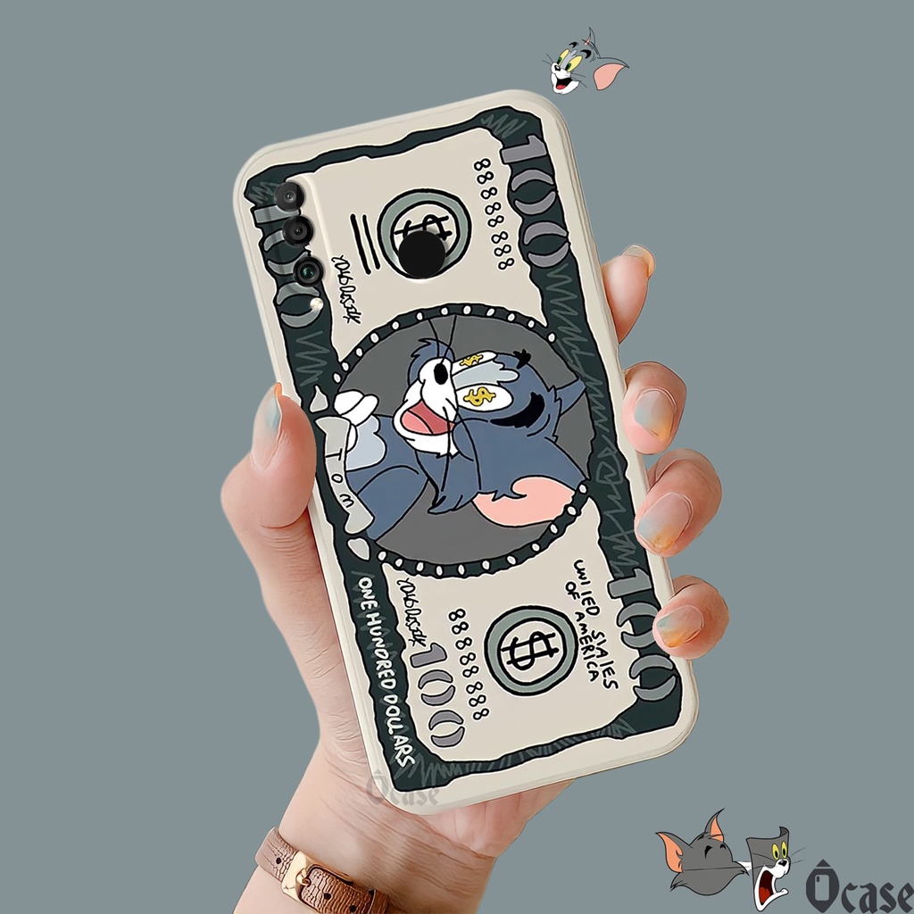 Ốp lưng Huawei P30 Lite / Nova 4E / Honor 20 Lite in hình Mèo và Chuột cạnh viền vuông có bảo vệ camera