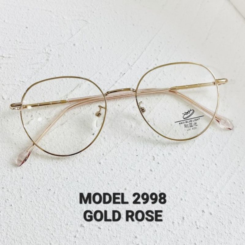Gọng kính thời trang nam nữ + lắp tròng kính Cận Loạn theo yêu cầu mã 2998
