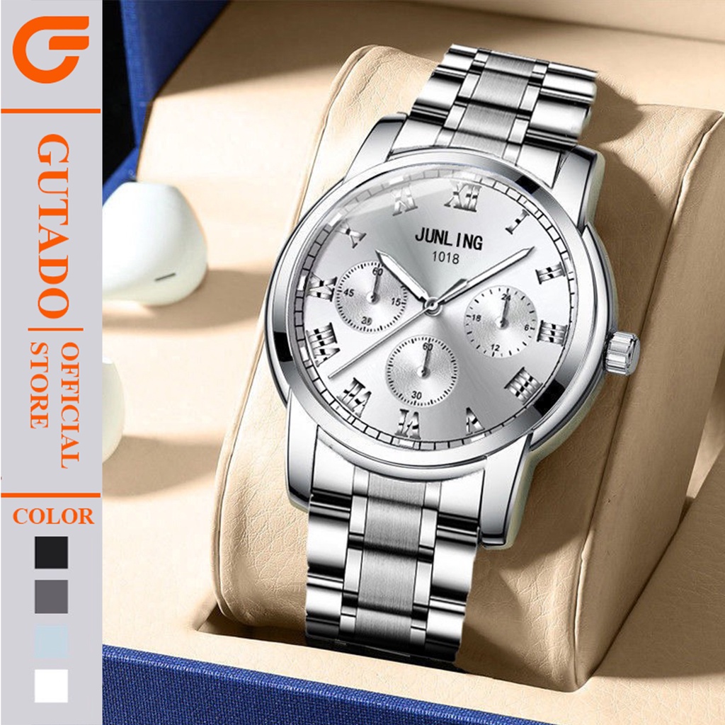 ĐỒNG HỒ NAM JUNLING DÂY KIM LOẠI CHỐNG NƯỚC CHỐNG XƯỚC TIÊU CHUẨN D404 KIỂU DÁNG TRẺ TRUNG THỜI TRANG