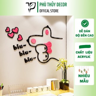 Tranh Dán Tường Mica 3D hoạt hình bàn tay ấm áp dễ thương Trang Trí Mầm Non, Mẫu Giáo, Phòng Cho Bé