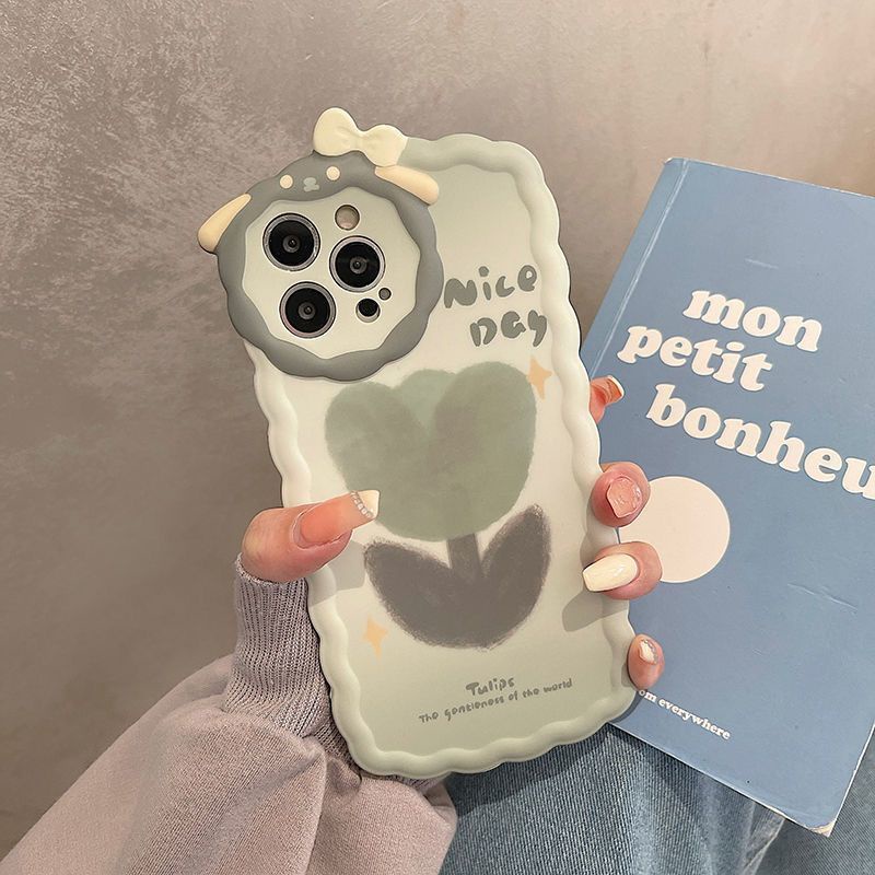 Ốp Điện Thoại Họa Tiết Hoa Tulip Chống Sốc Cho Iphone14proins 11 8Proins 13 11 8p X 1412Maxxr 147 Jxzw