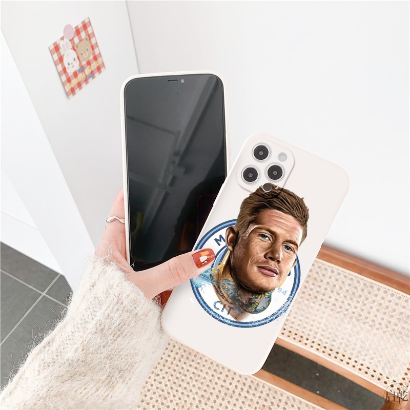 Ốp vuông iphone Bóng đá Kevil debruyn bảo vệ cam 6/6splus/7/7plus/8/8plus/x/xr/xs/11/12/13/14/pro/max/plus/pro