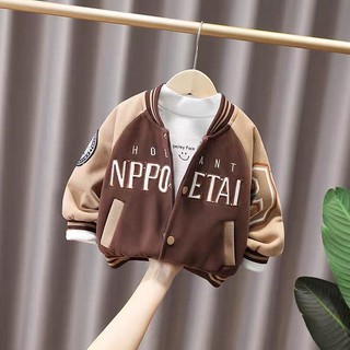 Áo khoác nỉ bomber sành điệu cho bé trai A0076