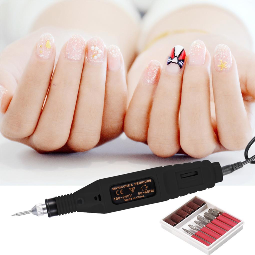 Bộ Máy Mài Móng Tay Bằng Nhựa Nhiều Màu Sắc Tốc Độ Cao USB Chuyên Dụng Cho Nữ