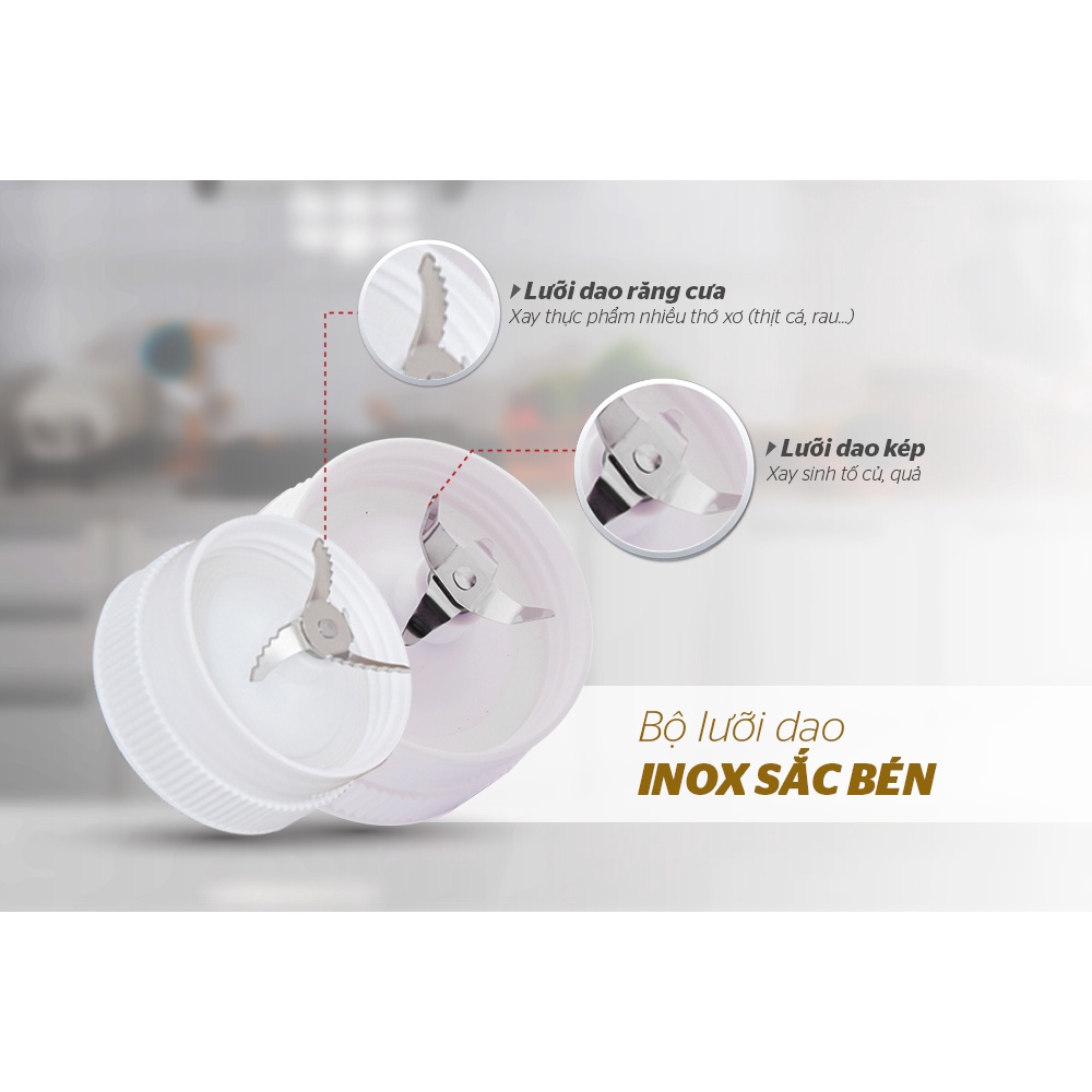 Máy xay sinh tố 3 cối SUNHOUSE SHD5582W Bảo Hành 12 Tháng