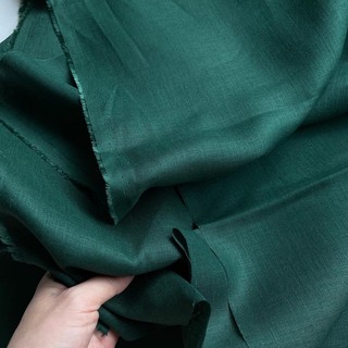 Vải linen - linen tưng rêu đậm T13