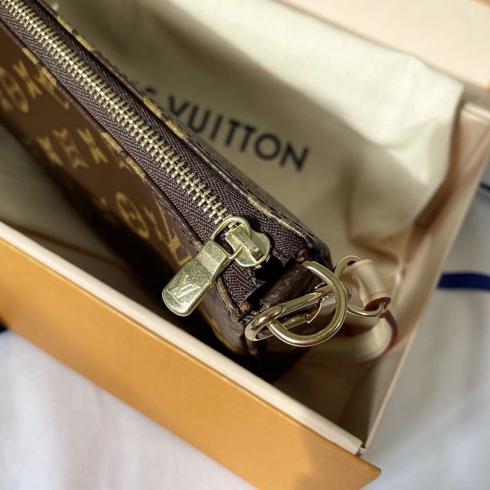 Túi xách nữ đeo vai cầm tay LV POCHETTE kẹp nách cao cấp