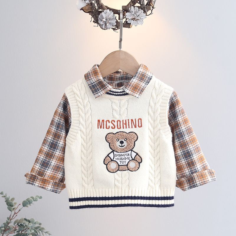 Áo Ghi Lê Dệt Kim Phong Cách Thời Trang Xuân Thu Mới Nhất 2022 Dành Cho Bé Trai