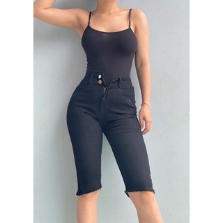 Quần jeans nữ ngố cạp cao chất co dãn
