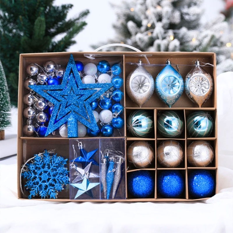 Hộp 73 Ngôi Sao Nhiều Màu Trang Trí Cây Thông Noel