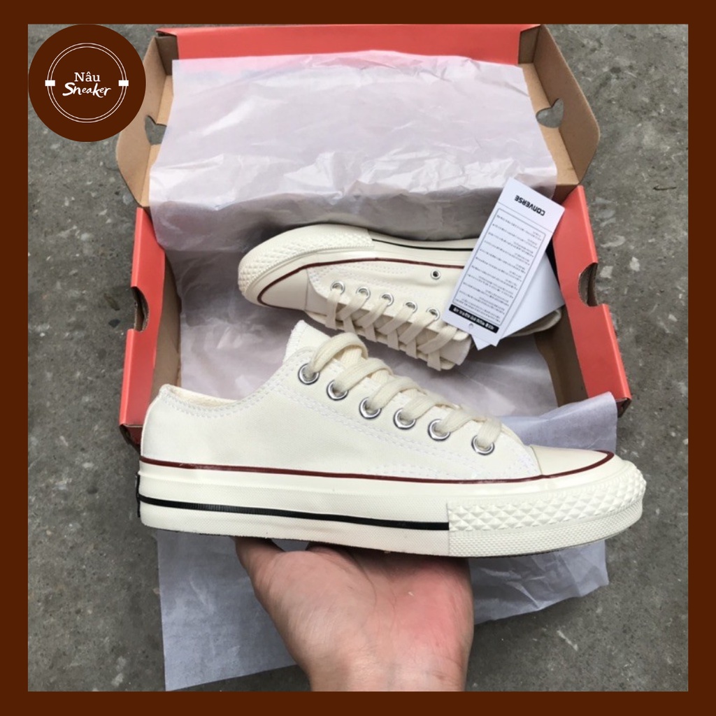 Giày Sneaker converse 1970s màu kem cổ thấp- Giày Classic Siêu Hot, Phong cách soft boy- Hàng loại đẹp