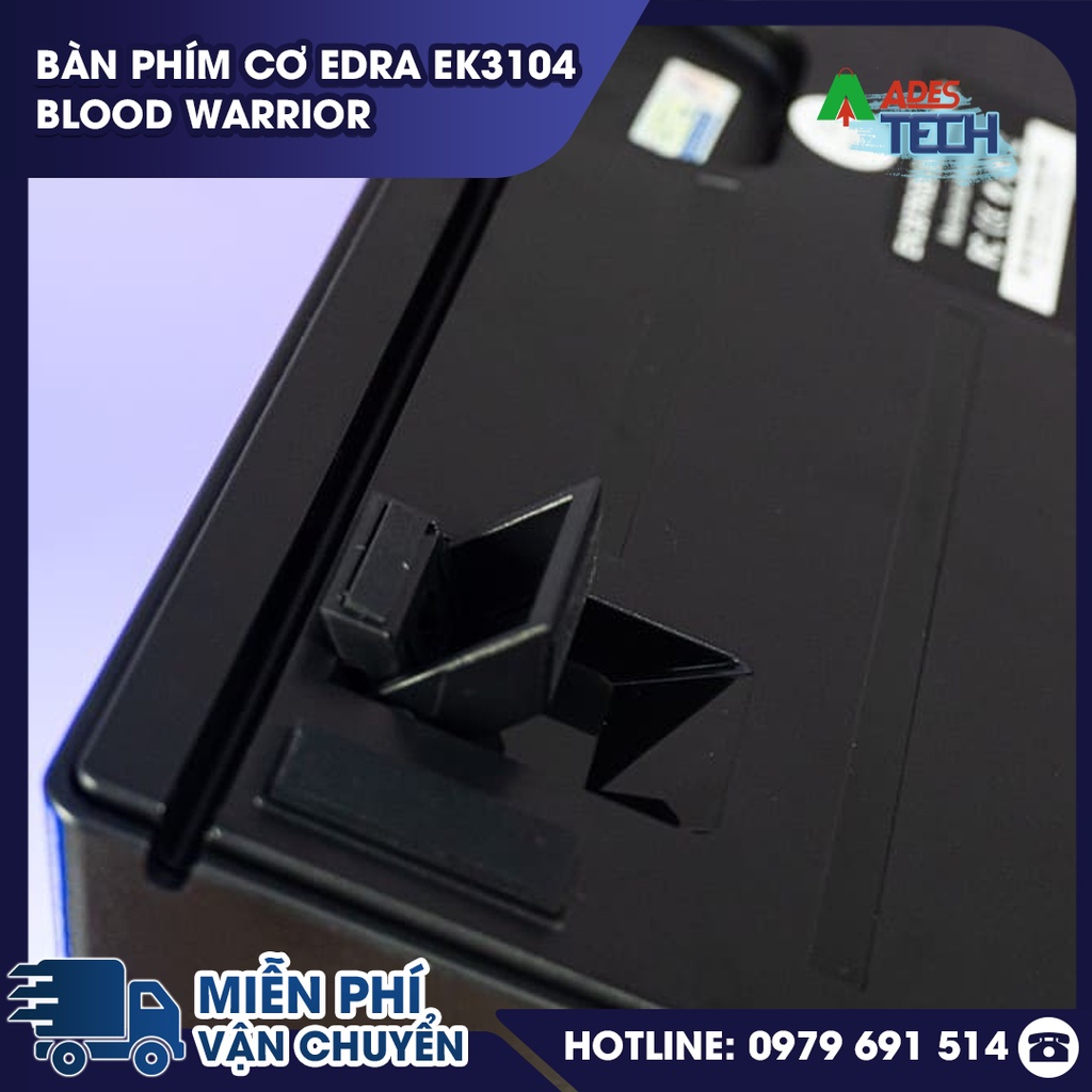 Bàn phím cơ EDRA EK3104 Blood Warrior RGB LED