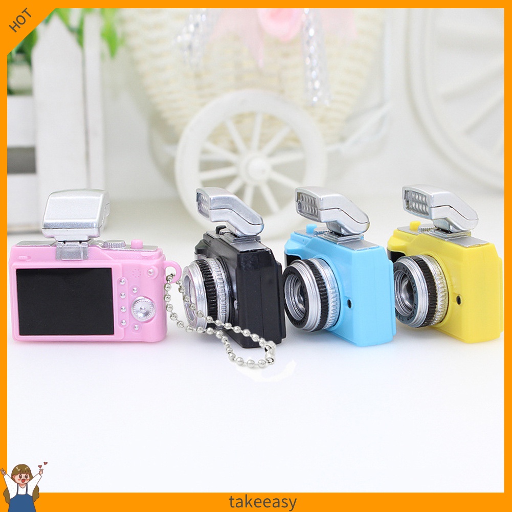 Móc Khóa Hình Máy Ảnh Có Đèn LED Và Âm Thanh Độc Đáo Trang Trí Điện Thoại