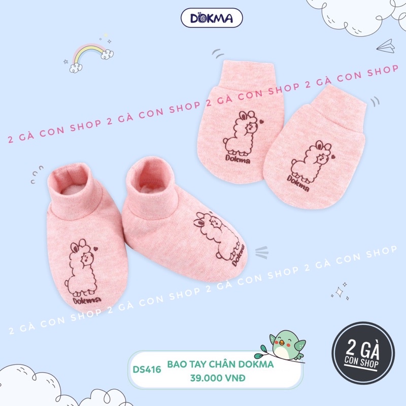 Set Bao tay chân bo ống cotton Dokma