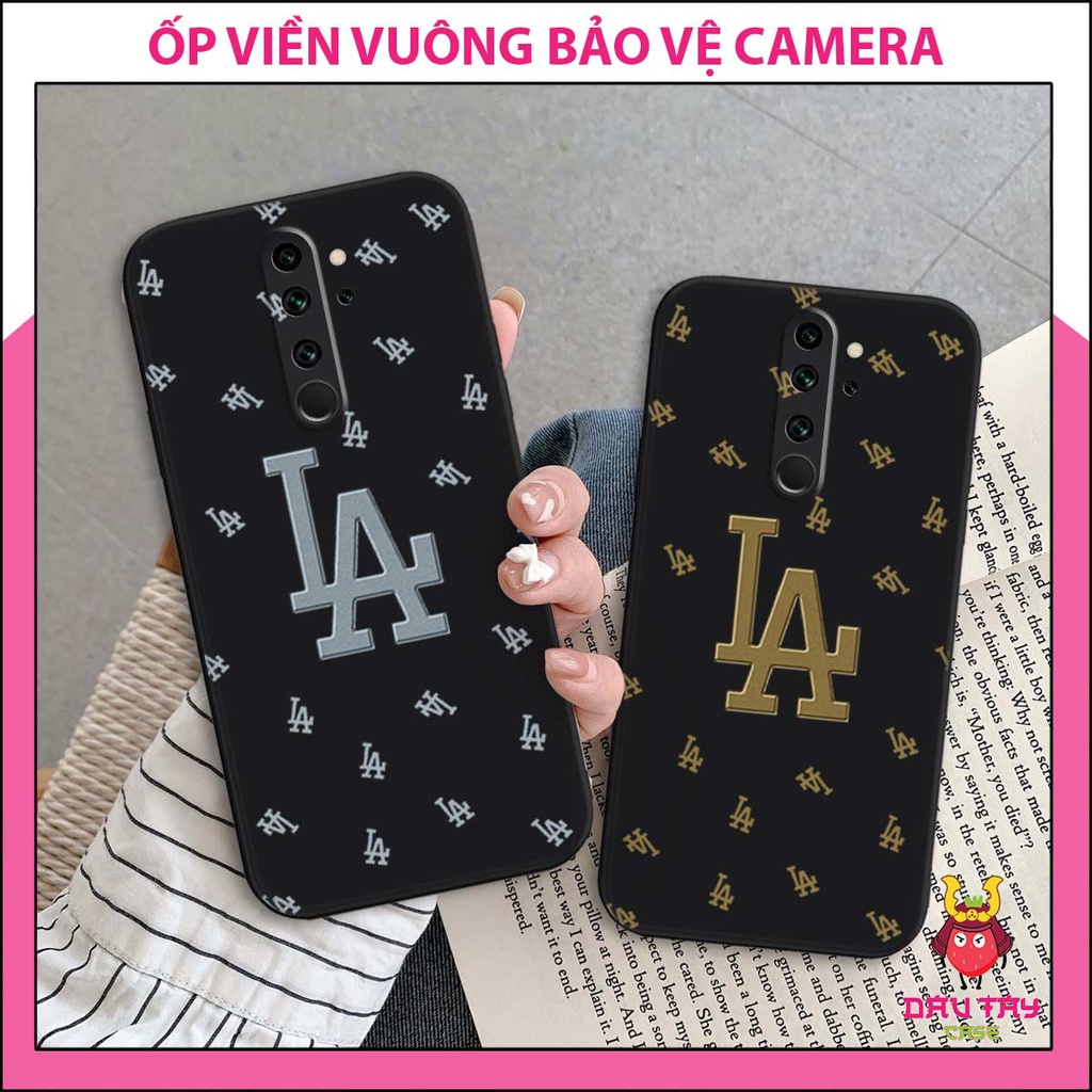 Ốp lưng bảo vệ camera Xiaomi Redmi Note 8 / Note 8 Pro hình LA họa tiết thời trang, ốp silicon cao cấp