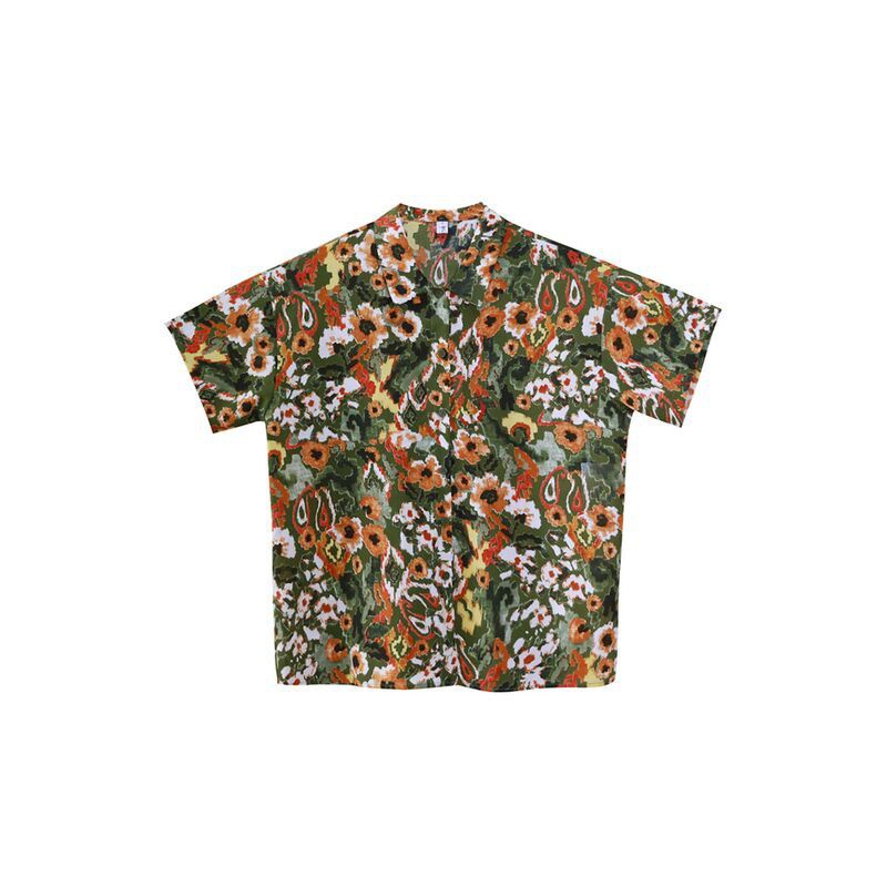 Áo Sơ Mi Tay Ngắn Dáng Rộng In Họa Tiết Phong Cách Retro Thời Trang Cho Nữ