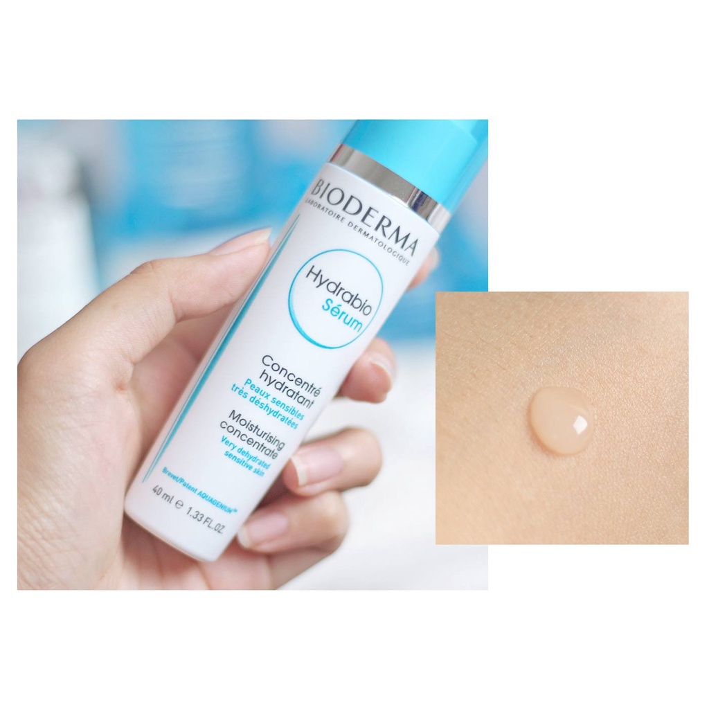 [DATE 11/23] Tinh chất cấp nước sâu chứa HA cô đặc và Niacinamide BIODERMA Hydrabio Sérum travelsize 15ml (Pháp)