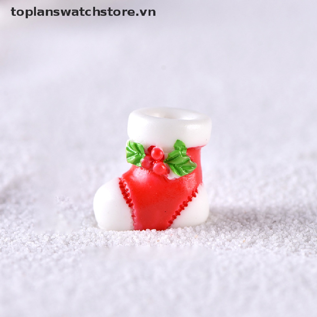 Mô Hình Ông Già Noel / Người Tuyết Mini Bằng Nhựa Resin Trang Trí Cây Thông Giáng Sinh