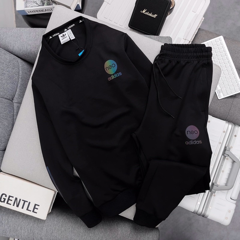 Bộ nỉ nam adidas neo Set bộ thể thao dày dặn chất đẹp vnxk thiết kế thời trang cao cấp