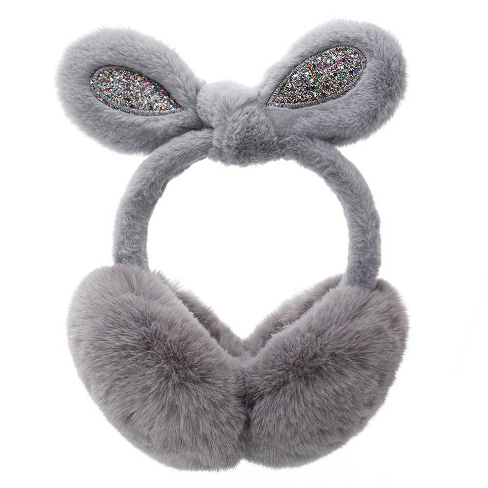 Bông Chụp Tai Giữ Ấm Màu Trơn Hình Tai Thỏ Thời Trang Cho Nam