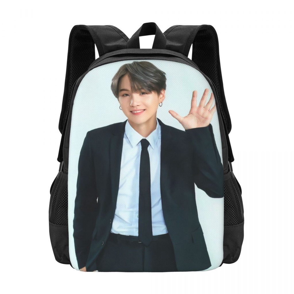 Ba Lô Đi Học Siêu Nhẹ In Hình Bts Min Yoongi
