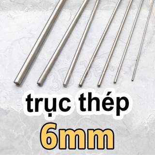 Trục Thép 6mm không rỉ đủ kích thước, ti inox, thép không rỉ, thép 304