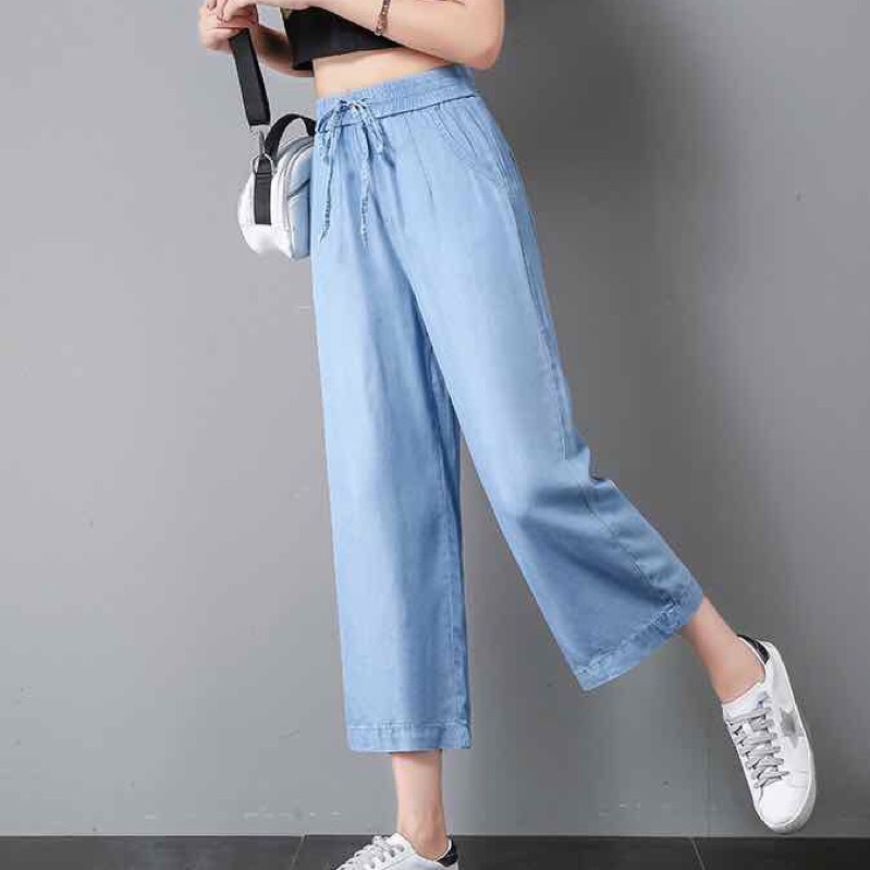 Vải thô bò xanh may váy, áo, quần, decor trang trí…