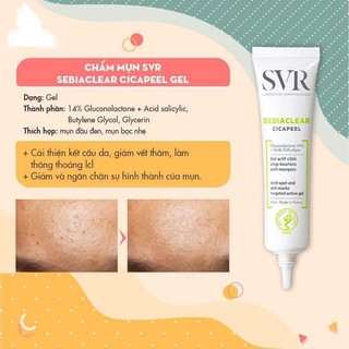 Gel Chấm Mụn SVR SEBIACLEAR Cicapeel 15ml