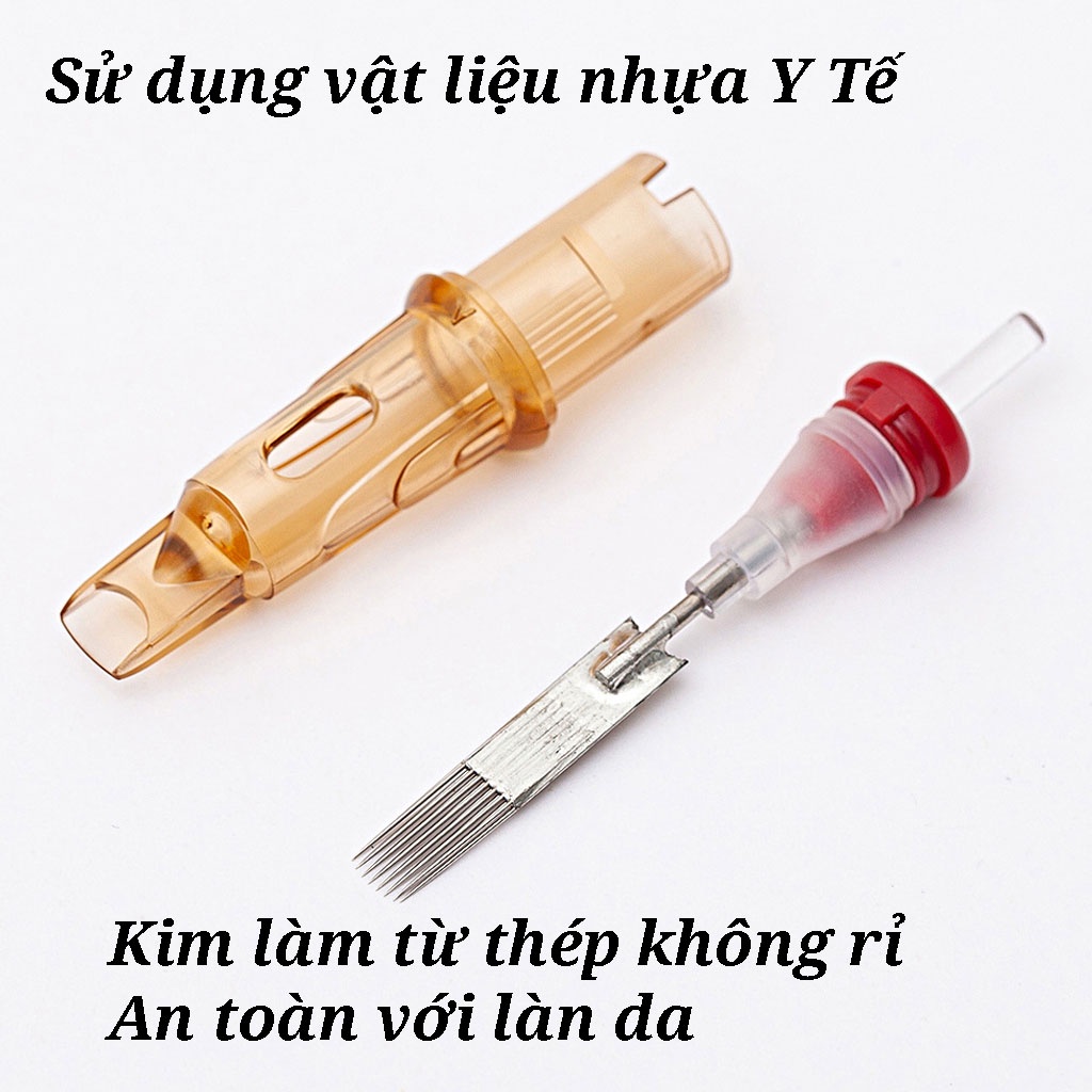 Kim xăm máy pen EZ V SELECT đầu đạn phun xăm thẩm mỹ tattoo size nhỏ
