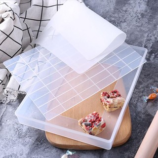 Khuôn làm kẹo Nougat khung nhựa - Tặng kèm - miếng cắt bột nhựa