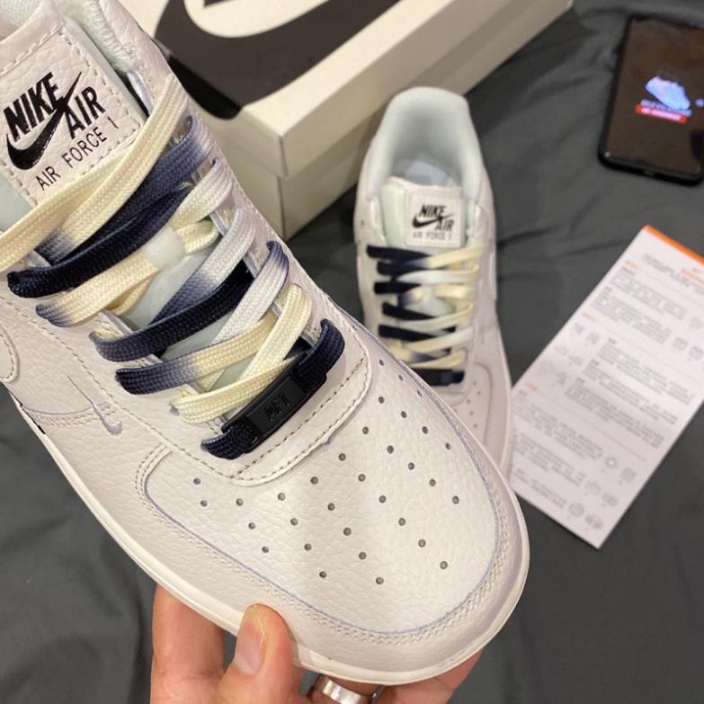 Giày AF1 âm dương, Giày air force 1 brooklyn sail black phản quang 2022 Full box tặng dây -duti19