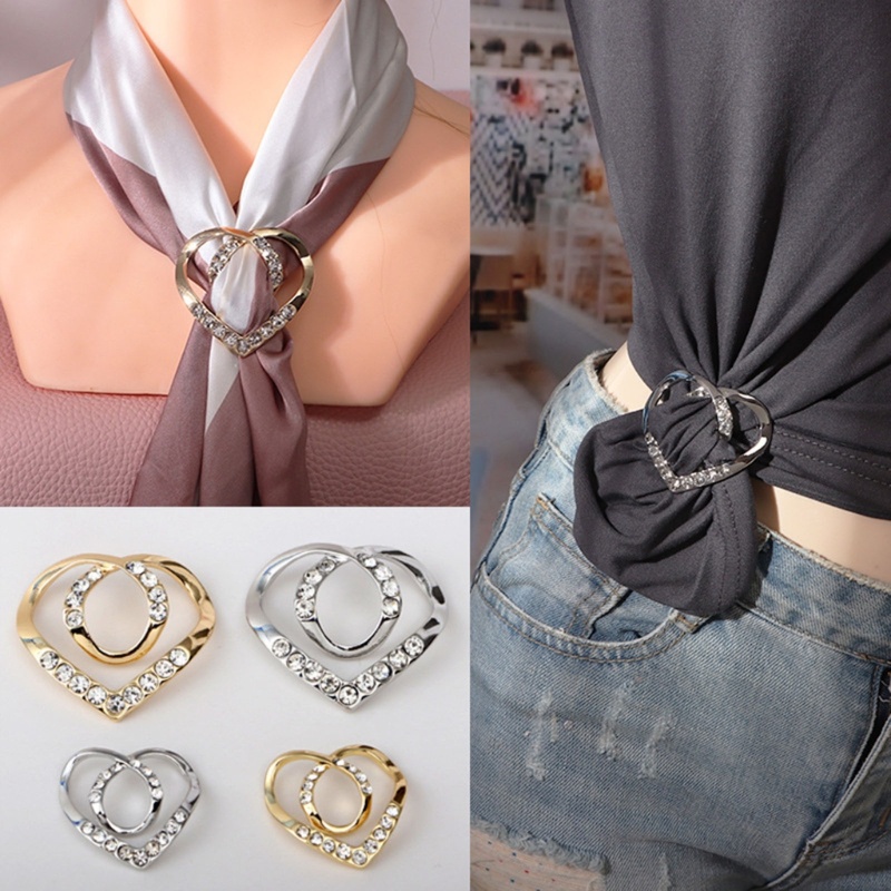 Khóa Cài Thắt Nút Đính Đá Thời Trang Dễ Phối Đồ