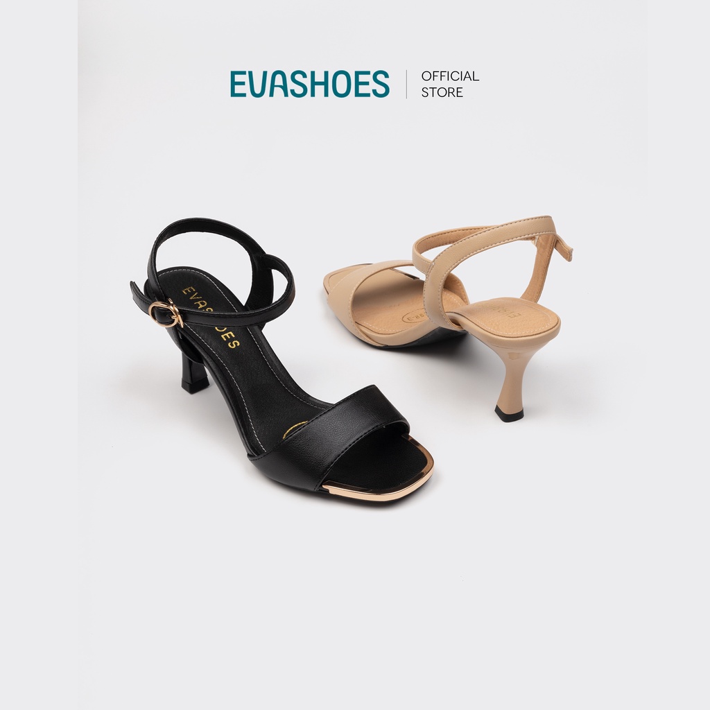 Sandal Cao Gót Quai Ngang 6cm EVASHOES - EVA8829