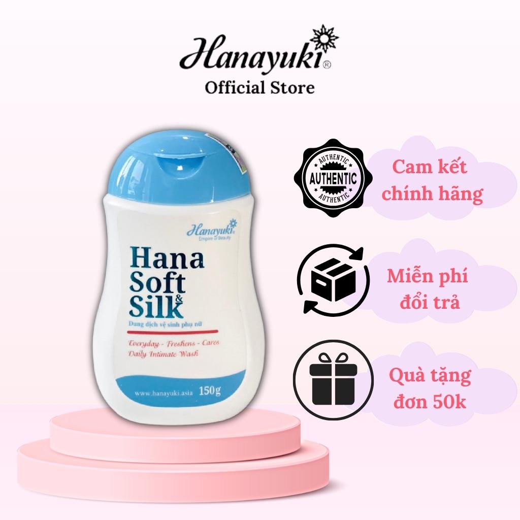Dung Dịch Vệ Sinh Phụ Nữ Hana Soft Silk Chính Hãng - Hanayuki Chính Hãng Giúp Khử Mùi Vùng Kín 150g
