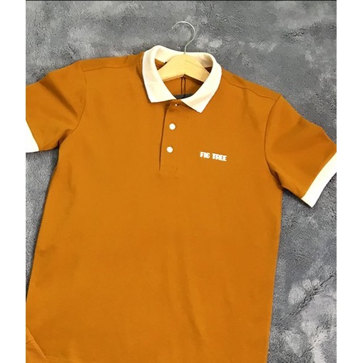 Áo thun polo nam FIG TREE Màu Cam đất size M(