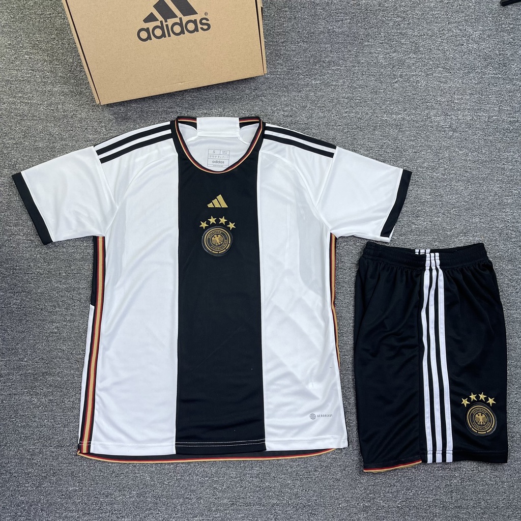 Quần áo đá bóng đá banh đội tuyển Đức 2022 sét bộ vải cao cấp- aobongda999.vn