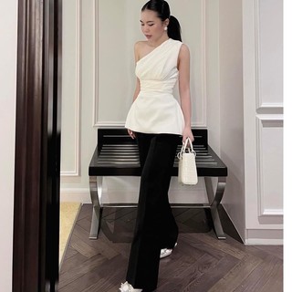 áo lệch vai tay phồng chất đẹp