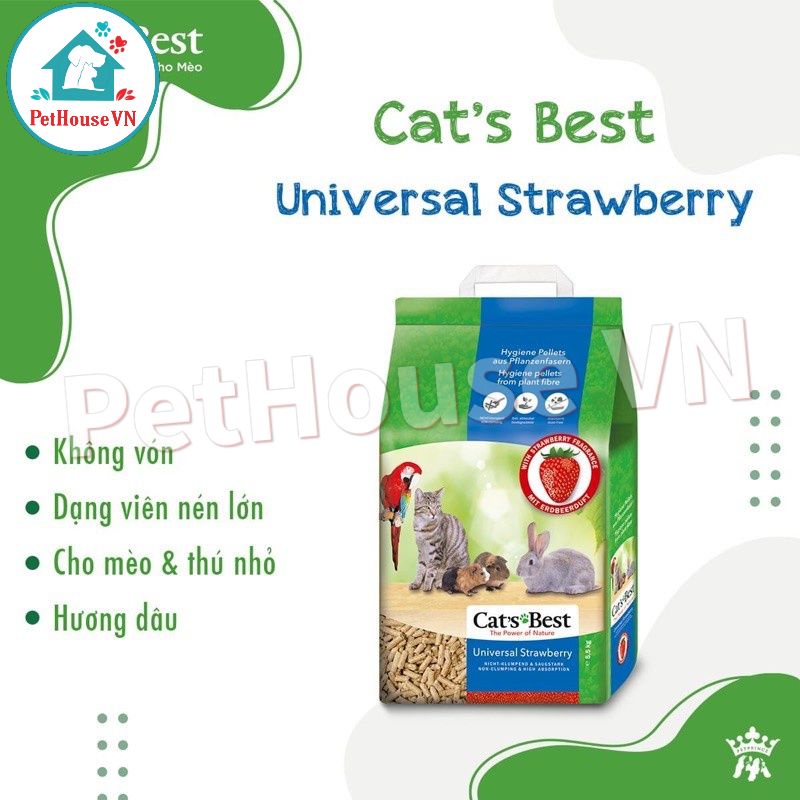 Cát Gỗ Vệ Sinh Cho Mèo Và Thú Cưng - CAT'S BEST UNIVERSAL 5.5KG  Nhập Khẩu Đức