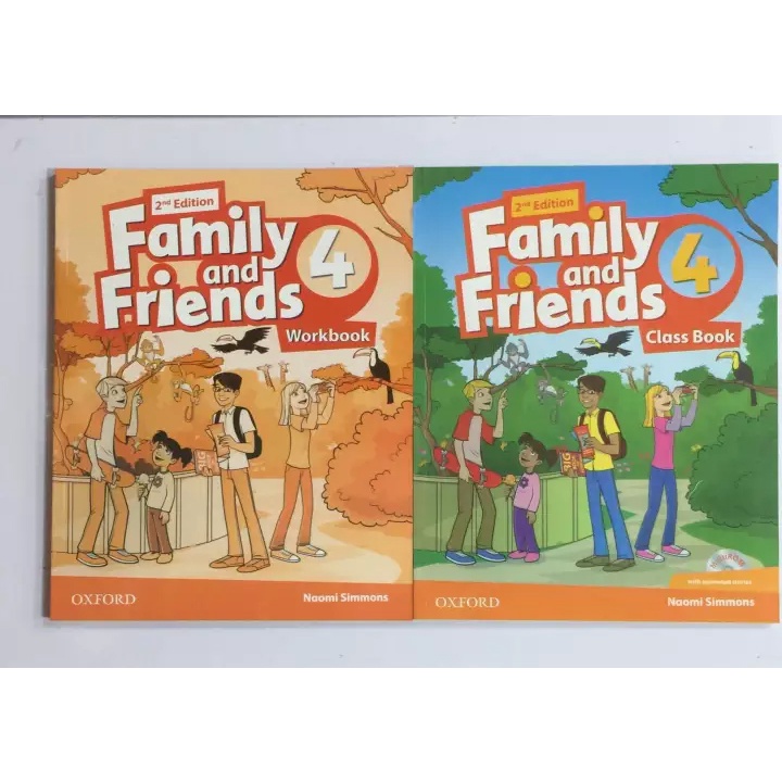 Sách - (Trọn Bộ 2 cuốn) Tiếng Anh- Family And Friends 4- 2nd Edition (WB + SB)
