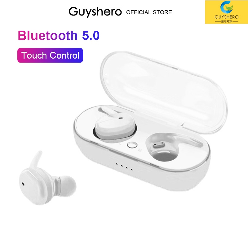 Tai nghe bluetooth không dây GUYSHERO TWS chống nước IP67 âm thanh 9D có micro cho điện thoại máy tính