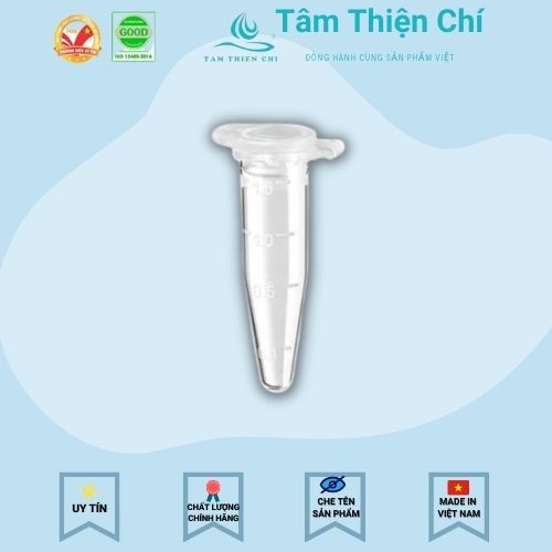 Ống lưu mẫu huyết thanh nắp bật 1,5 ml HTM túi 1000 cái