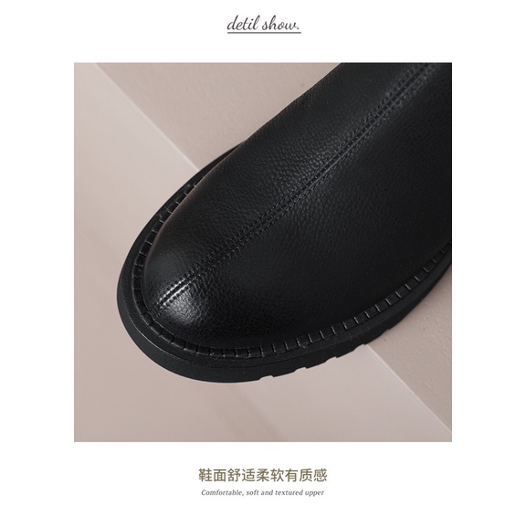 Boots Chelsea chất liệu da thật - dáng đế khoẻ khoắn